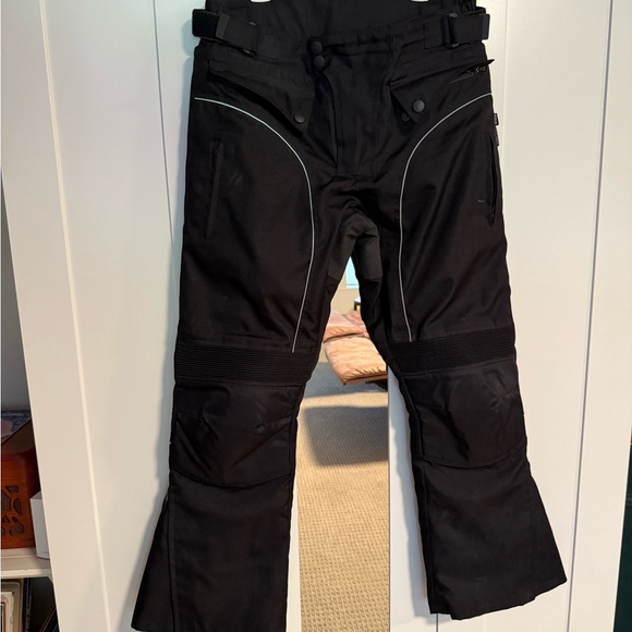XTREEMGEAR Men's Black Winter Motorcycle Riding Pants.Size XL